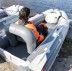 Надувное кресло в лодку 89х65х65 см