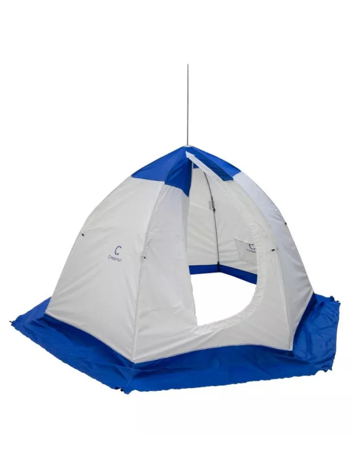 Палатка зимняя для рыбалки зонтичного типа Следопыт, 2-х местная, размер 2200 х 1500 мм, материал палатки Oxford 210D PU 1000