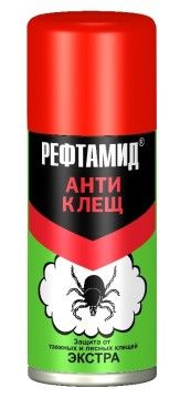 Аэрозоль-инсектоакарицид Рефтамид Экстра Антиклещ 100 мл