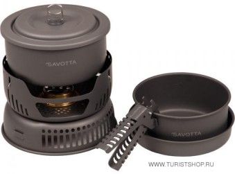 Походный набор Savotta из 10 частей и спиртовой горелкой