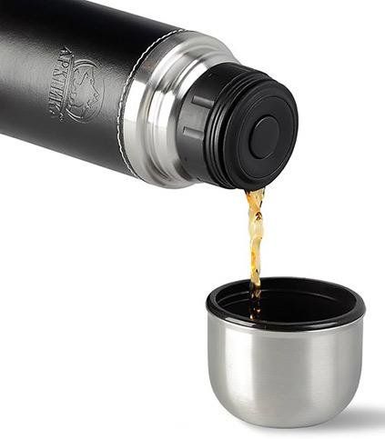 Термос Арктика 108 с кожаной вставкой 1 литр