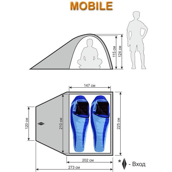 Туристическая палатка World of Maverick MOBILE