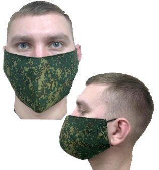 Маска гигиеническая (повязка) NS Green Pixel 10 штук