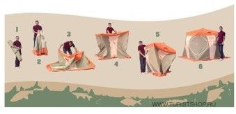 Палатка для зимней рыбалки Митек НЕЛЬМА-Куб 2