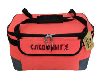 Сумка изотермическая СЛЕДОПЫТ - Red, Green Line Pro 34 литра, зеленый, коралловый