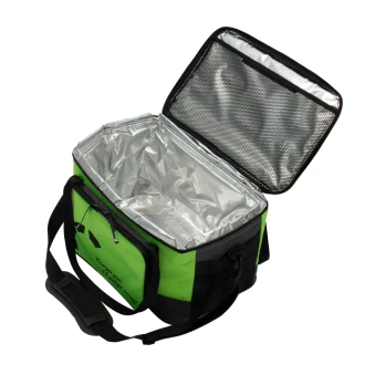 Сумка изотермическая СЛЕДОПЫТ - Red, Green Line Pro 34 литра, зеленый, коралловый