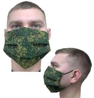 Маска гигиеническая (повязка) MV Camo Pixel 10 штук