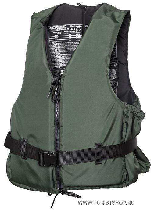 Жилет спасательный Norfin 50NG, зеленый, 30-120 кг