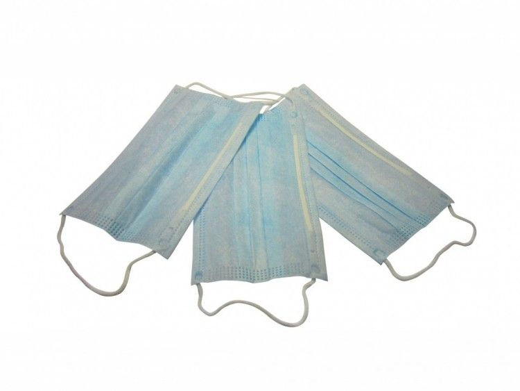 Маска одноразовая 3-х слойная, нестерильная