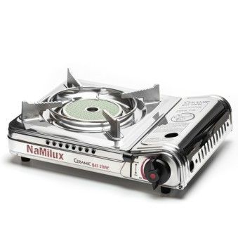 Керамическая портативная газовая плита NaMilux NA-P4075AS (4071AS/2017AS) с переходником