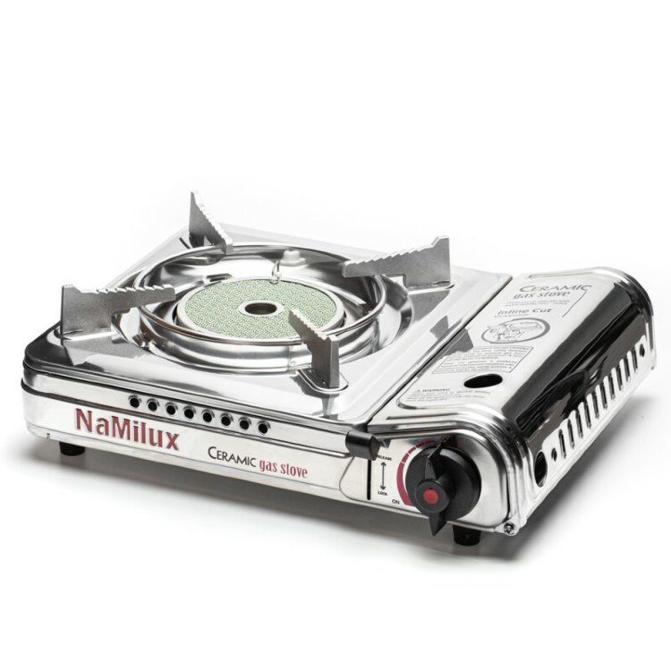 Керамическая портативная газовая плита NaMilux NA-P4075AS (4071AS/2017AS) с переходником