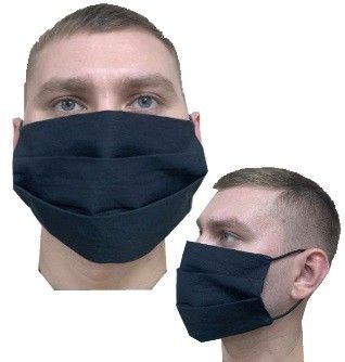 Маска гигиеническая (повязка) MVB Black 10 штук