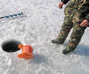 Торпеда для установки сетей под лед
