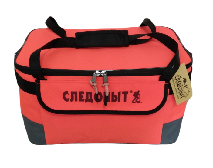 Сумка изотермическая СЛЕДОПЫТ - Red, Green Line Pro 23 литра, зеленый, коралловый