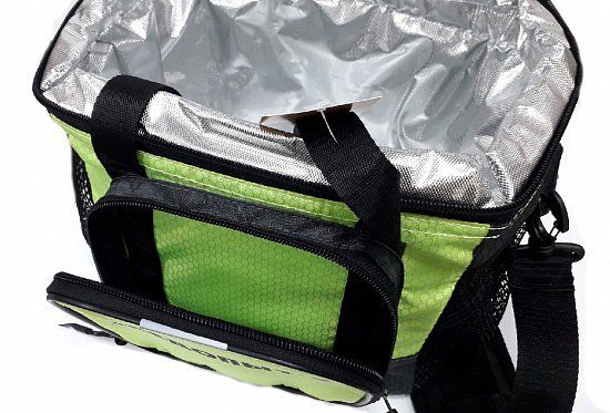 Сумка изотермическая СЛЕДОПЫТ - Red, Green Line Pro 23 литра, зеленый, коралловый