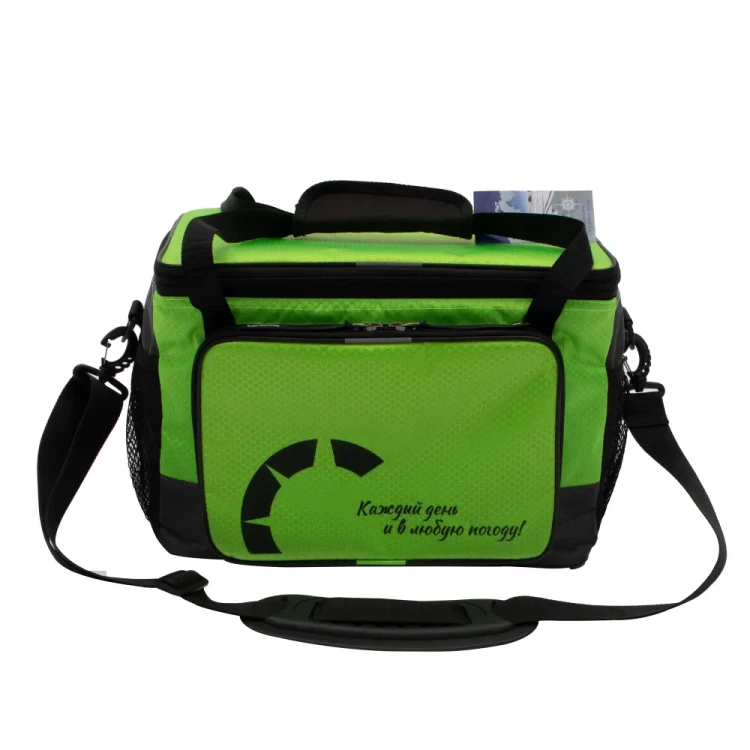 Сумка изотермическая СЛЕДОПЫТ - Red, Green Line Pro 23 литра, зеленый, коралловый