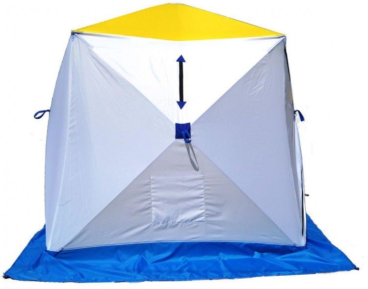 Палатка СТЭК КУБ-3 трехслойная для зимней рыбалки
