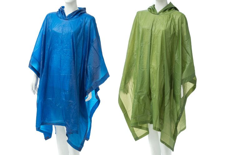 Дождевик - пончо Atom зеленый, синий