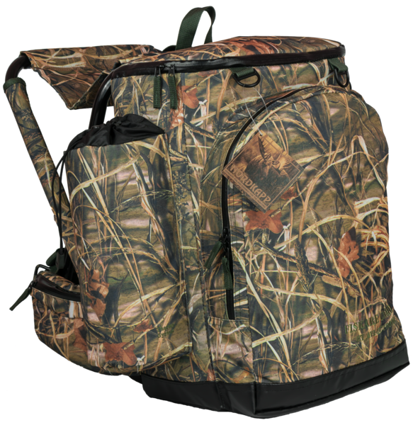 avi outdoor fiskare camo ryukzak s vstroennym stulchikom