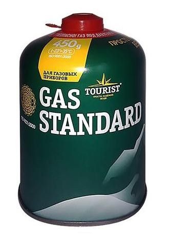 Газовый баллон STANDARD резьбовой евросмесь универсальная всесезонная 450 гр