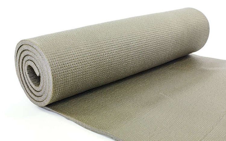 Коврик туристический однослойный 1800х600х8 мм., серый, оранжевый