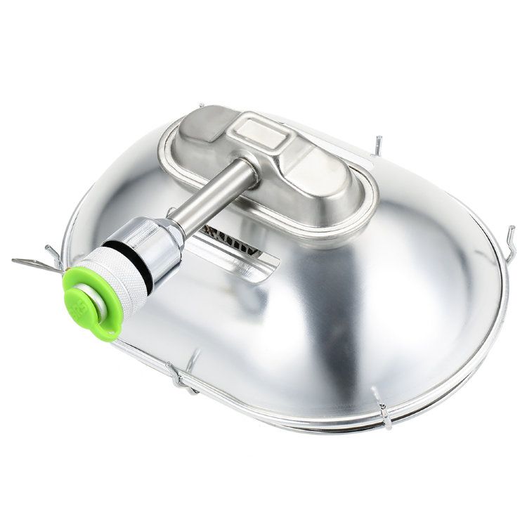 Инфракрасный газовый обогреватель повышенной мощности с возможностью работы от двух типов баллонов (цанговых и резьбовых)