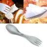 Ловилка - ложка-вилка походная двухсторонняя титановая Spork Titanium