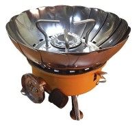 Туристическая газовая горелка с ветрозащитой