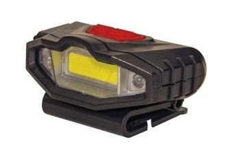 Фонарь для кепки СИБИРСКИЙ СЛЕДОПЫТ - Протон, 1 COB + 2 LED, аккумулятор 400 мА·ч, USB