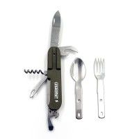 Мультитул СЛЕДОПЫТ 5 предметов + ложка, вилка