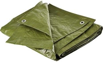 Тент универсальный PE (90 g/m2). Цвет: белый, зеленый