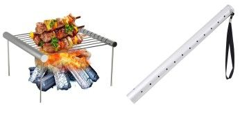 Мангал - таганок - решетка костровая портативная Camp Grill