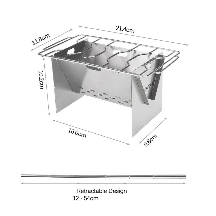 Мини печь (плита-гриль) походная