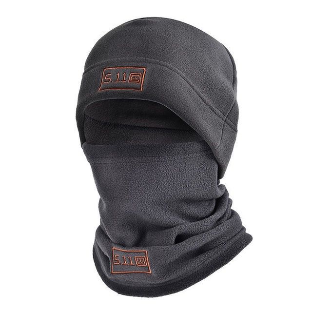 Шапка и Бафф (шарф-маска) 5.11 Tactical, зимний набор из флиса, черный, серый, оливковый, синий