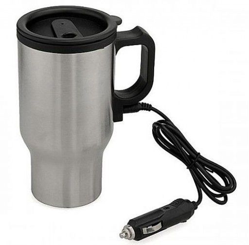 Автокружка с подогревом СЛЕДОПЫТ металлическая колба