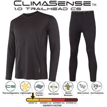 Мужское термобелье CLIMASENSE TRAILHEAD, водолазка мужская без ворота