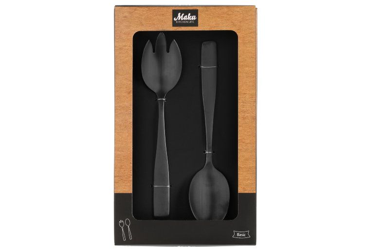 Набор салатных ложек из нержавеющей стали Maku
