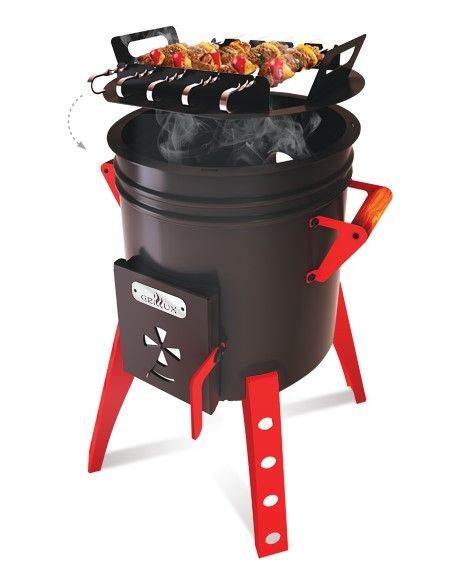 Мангал-печь для казана