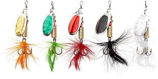 Вращающиеся блесны, набор 5 шт