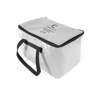 Сумка изотермическая ПВХ СЛЕДОПЫТ Thermal Bag, 45х28х28 см, 35 литров, серый