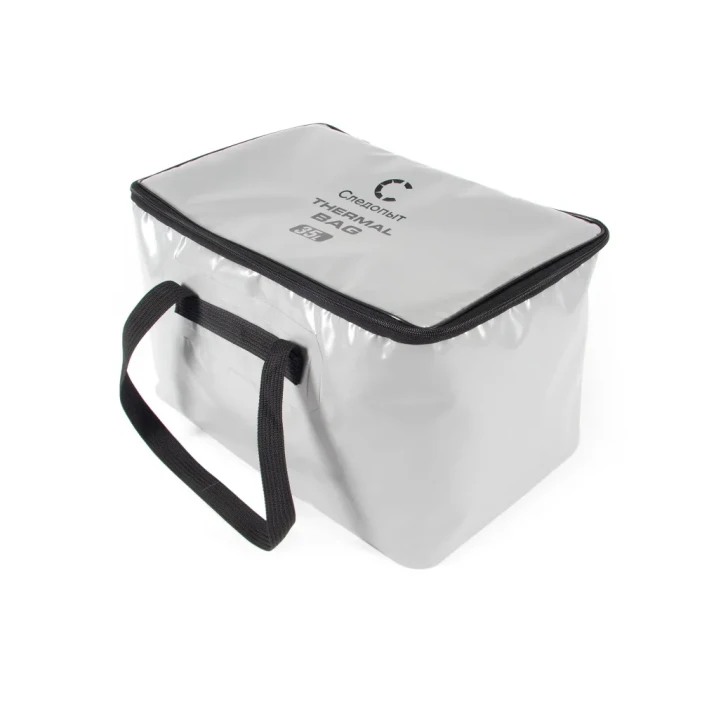 Сумка изотермическая ПВХ СЛЕДОПЫТ Thermal Bag, 45х28х28 см, 35 литров, серый