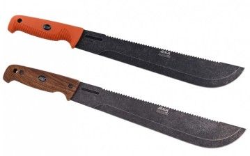Нож-мачете EKA MachBlade W1 G10 рукоять оранжевая, черная, под дерево
