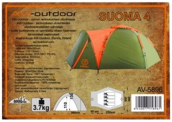 Палатка AVI-OUTDOOR Suoma 4