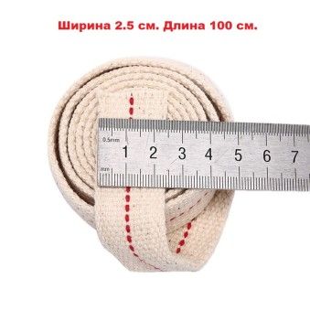 Фитиль для ламп и факелов, длина 1 метр, ширина 2.5 см