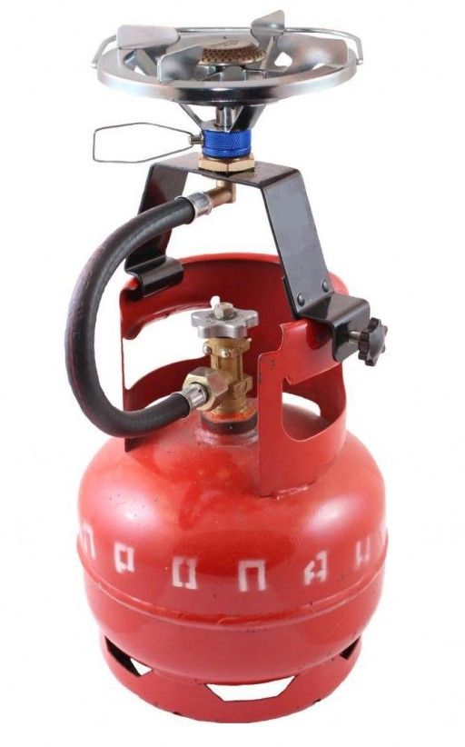 Портативная газовая плита Следопыт-Атлант, работающая с бытовыми газовыми баллонами