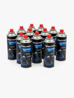 Газовый баллон Vectron всесезонный 220 г, 12 штук