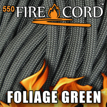 Live Fire Gear 550 FireCord Foliage Green 7.5/30.5 м