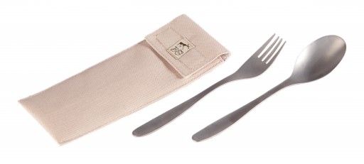 Набор столовых приборов BG Titanium ложка+вилка+чехол