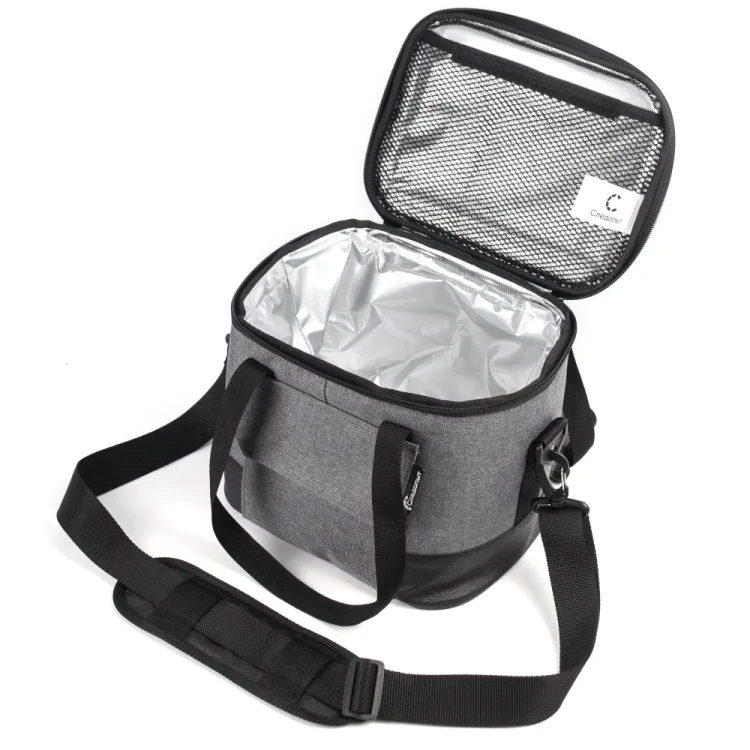Сумка изотермическая СЛЕДОПЫТ Gray Line Pro, 13 литров, серый меланж