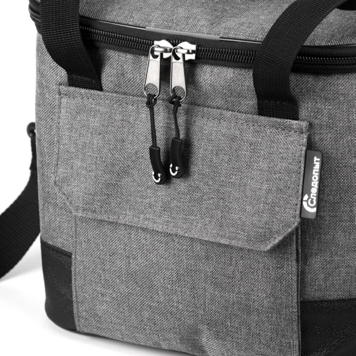 Сумка изотермическая СЛЕДОПЫТ Gray Line Pro, 13 литров, серый меланж